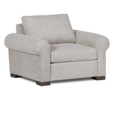 Classic Home Rivera Arm Chair With Roll Arm, Jovan Fabric, Earth Model 6RIV1A2RFJOEAR